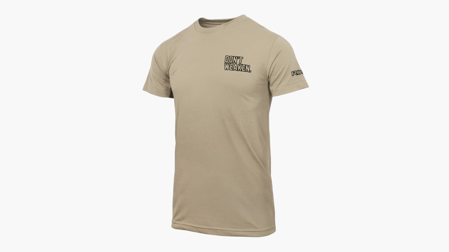 Rogue Don t Weaken Outline T Shirt Sand XL
